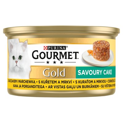 Obrázek GOURMET Gold Savoury Cake s kuřetem a mrkví 85g