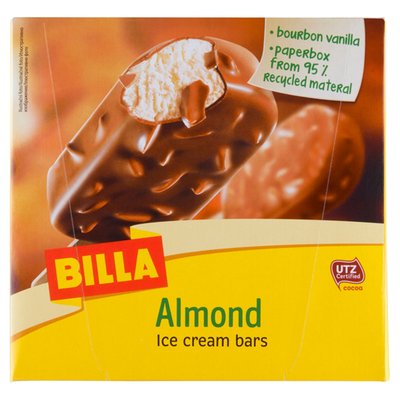 Obrázek BILLA Almond Ice Cream Bars 3 x 120ml (360ml)