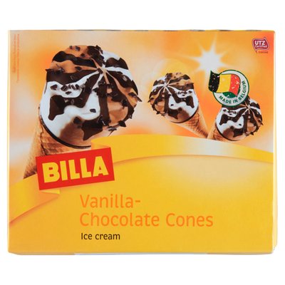 Obrázek BILLA Vanilla-Chocolate, kornout 6 x 120ml (720ml)