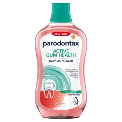 Obrázek Parodontax Active Gum Health Fresh Mint ústní voda pro zdravé dásně a svěží dech 500ml