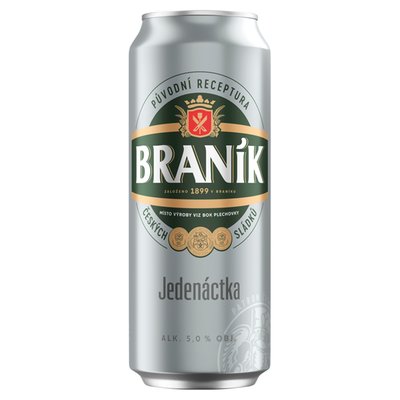Obrázek Braník Jedenáctka pivo ležák světlý 0,5l