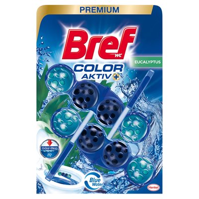 Obrázek Bref Color Aktiv Eucalyptus tuhý WC blok 2 x 50g