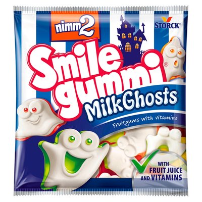 Obrázek nimm2 Smilegummi MilkGhosts bonbóny 90g