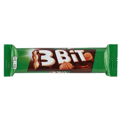 Obrázek 3bit Čokoládová Tyčinka Se Sušenkou V Mléčné Čokoládě A Lískooříškovou Náplní 46g