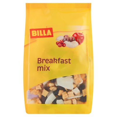 Obrázek BILLA Breakfast mix směs sušeného a proslazeného ovoce a kokosových lupínků 100g