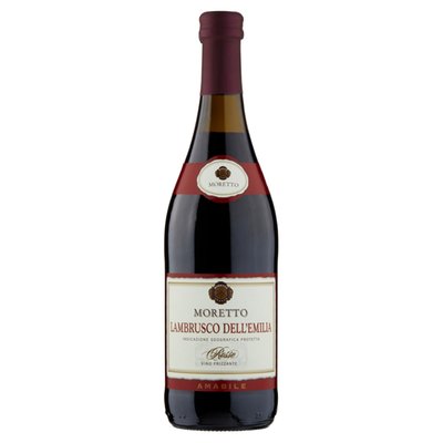 Obrázek Lambrusco Dell'Emilia Moretto červené perlivé víno sladké 750ml