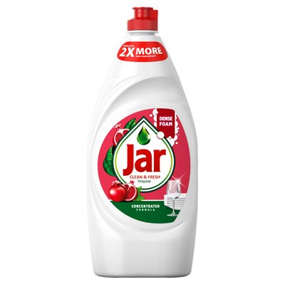 Obrázek Jar Clean & Fresh Pomegranate &Honeysuckle Tekutý Prostředek Na Mytí Nádobí Pro Zářivou Čistotu900ml