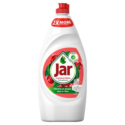 Obrázek Jar Clean & Fresh Pomegranate &Honeysuckle Tekutý Prostředek Na Mytí Nádobí Pro Zářivou Čistotu900ml