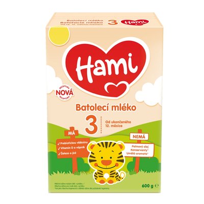 Obrázek HAMI 3 batolecí mléko 600g