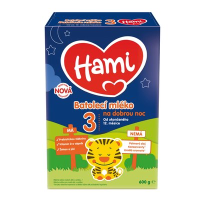 Obrázek HAMI 3 batolecí mléko na dobrou noc 600g