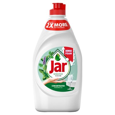 Obrázek Jar Sensitive Tea Tree & Mint Tekutý Prostředek Na Mytí Nádobí Jemný K Rukám 450 ML