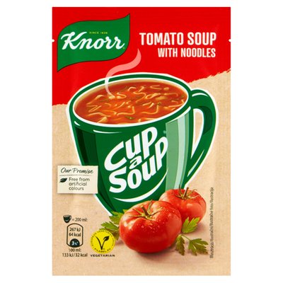 Obrázek Knorr Cup a Soup Rajská instantní polévka s nudlemi 19g