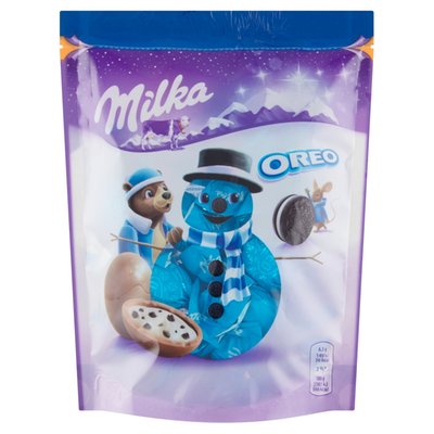 Obrázek Milka Oreo rounds, mléčná čokoláda mléčná náplň a kousky Oreo sušenky 86g