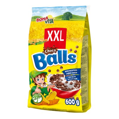 Obrázek Bona Vita Choco Balls obilné kuličky s kakaem 600g