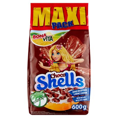 Obrázek Bona Vita Choco Shells obilné mušličky s kakaem 600g