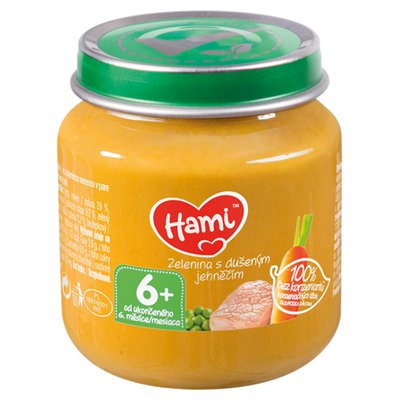 Obrázek HAMI ZELENINA S DUS JEHNECIM 6+ 125 G