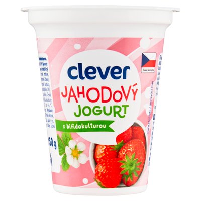 Obrázek CLEVER JOGURT JAHODOVY 150G