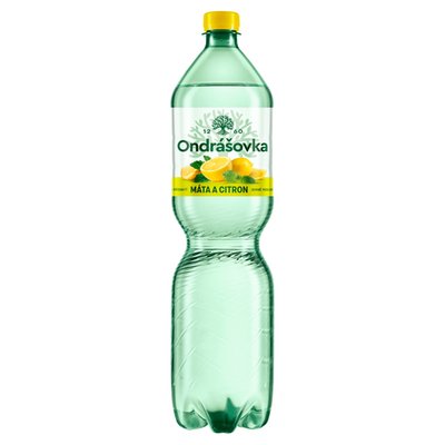 Obrázek Ondrášovka Jemně perlivá s příchutí máta a citron 1,5l