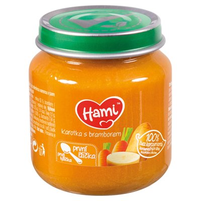 Obrázek Hami zeleninový příkrm Karotka s bramborem první lžička 125g