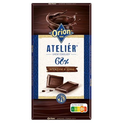 Obrázek ORION ATELIÉR Extra hořká čokoláda 68% 100g