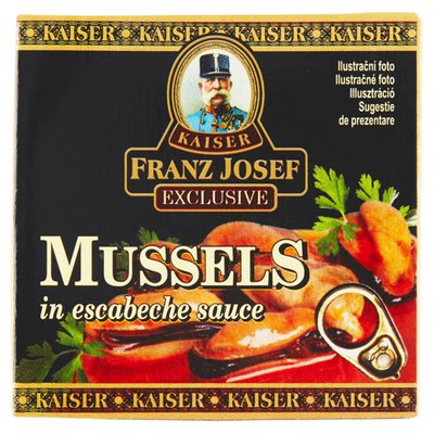 Obrázek Franz Josef Kaiser Exclusive Mušle v nálevu escabeche 80g