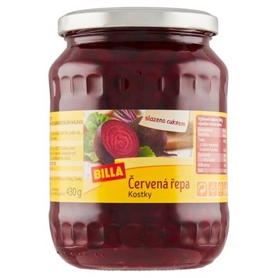 Obrázek X_BILLA CERVENA REPA KOSTKY 670 G