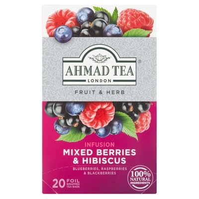 Obrázek Ahmad Tea Ovocný čaj aromatizovaný s příchutí lesních plodů 20 x 2g