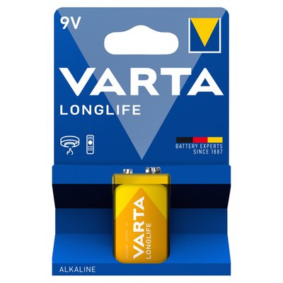 Obrázek Varta Longlife 9V alkalická baterie 1 ks