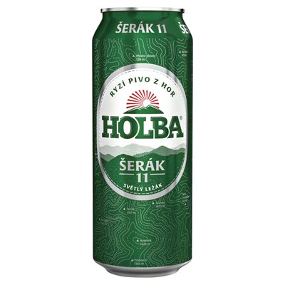 Obrázek Holba Šerák pivo světlý ležák 0,5l