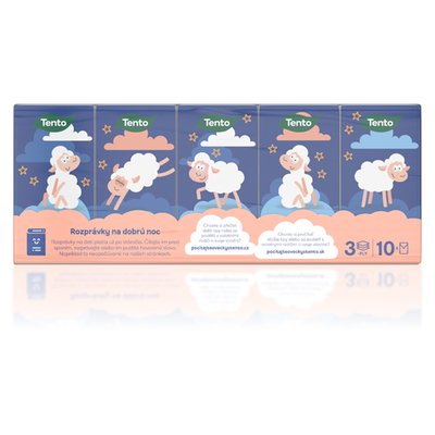 Obrázek Tento Natural Softness hygienické kapesníky 3 vrstvé 10 x 10 ks
