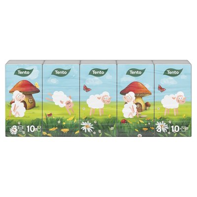 Obrázek Tento Kids Kapesníky 2-vrstvé 10 x 10 ks