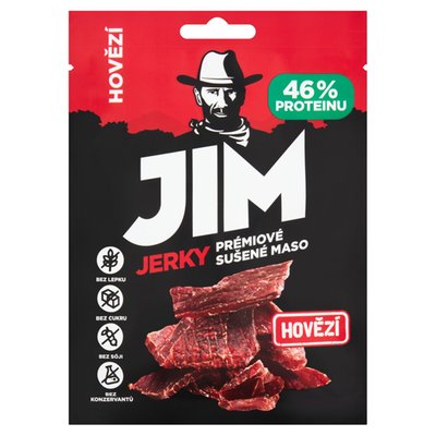 Obrázek Jim Jerky Prémiové sušené maso hovězí 23g