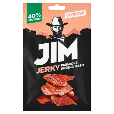 Obrázek Jim Jerky Prémiové sušené maso vepřové 23g