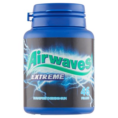 Obrázek Wrigley's Airwaves Extreme žvýkačka bez cukru se silnou příchutí mentolu a eukalyptu 46 ks 64g