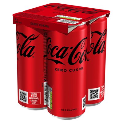 Obrázek Coca-Cola Zero 4 x 330ml