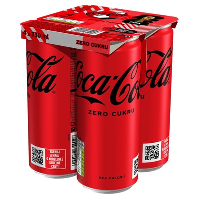 Obrázek Coca-Cola Zero 4 x 330ml