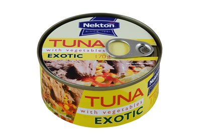 Obrázek Tuňák kousky se zeleninou EXOTIC NEKTON 170 g