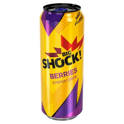 Obrázek Big Shock! Berries energetický nápoj sycený 500ml
