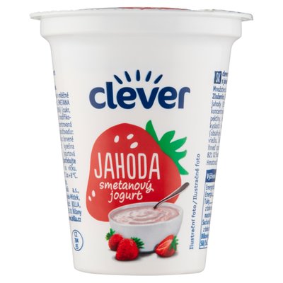 Obrázek clever Jahoda smetanový jogurt 150g