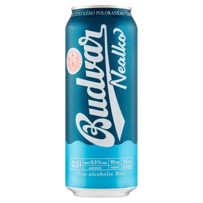 Obrázek Budvar Nealko pivo nealkoholické světlé 0,5l