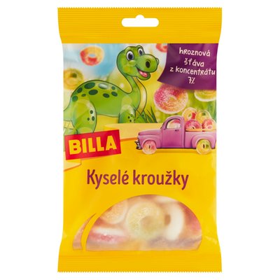 Obrázek BILLA KYSELE KROUZKY 100G