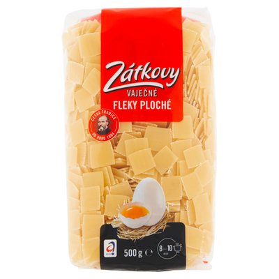 Obrázek Zátkovy Vaječné Fleky ploché 500g