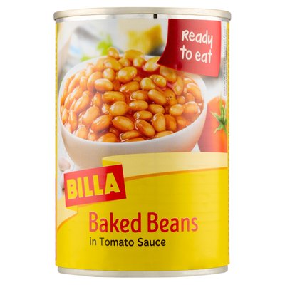 Obrázek BILLA Bílé fazole v rajčatové omáčce 420g