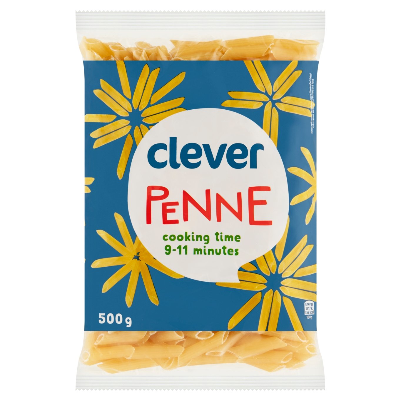 clever Penne těstoviny bezvaječné sušené 500g
