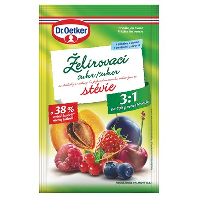 Obrázek Dr. Oetker Želírovací cukr se stévií 3:1 250g