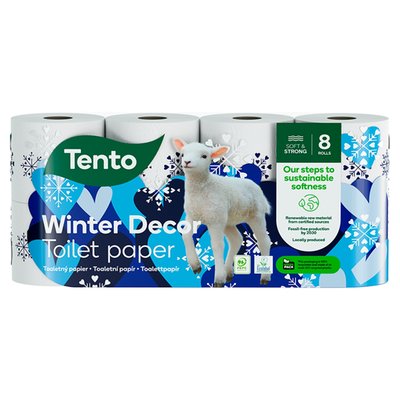 Obrázek Tento Winter Decor toaletní papír 3 vrstvy 8 rolí