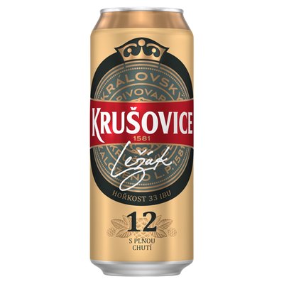 Obrázek Krušovice 12 plech 0,5l