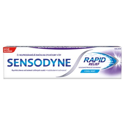 Obrázek Sensodyne Rapid Relief Cool Mint zubní pasta s fluoridem 75ml