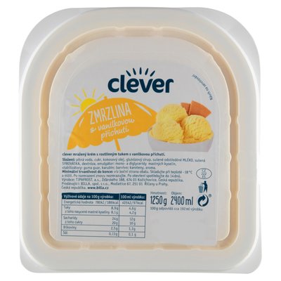 Obrázek clever Zmrzlina s vanilkovou příchutí 2400ml