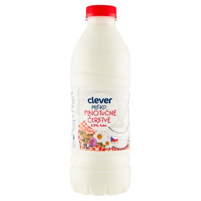Obrázek clever Mléko plnotučné čerstvé 3,5% 1l